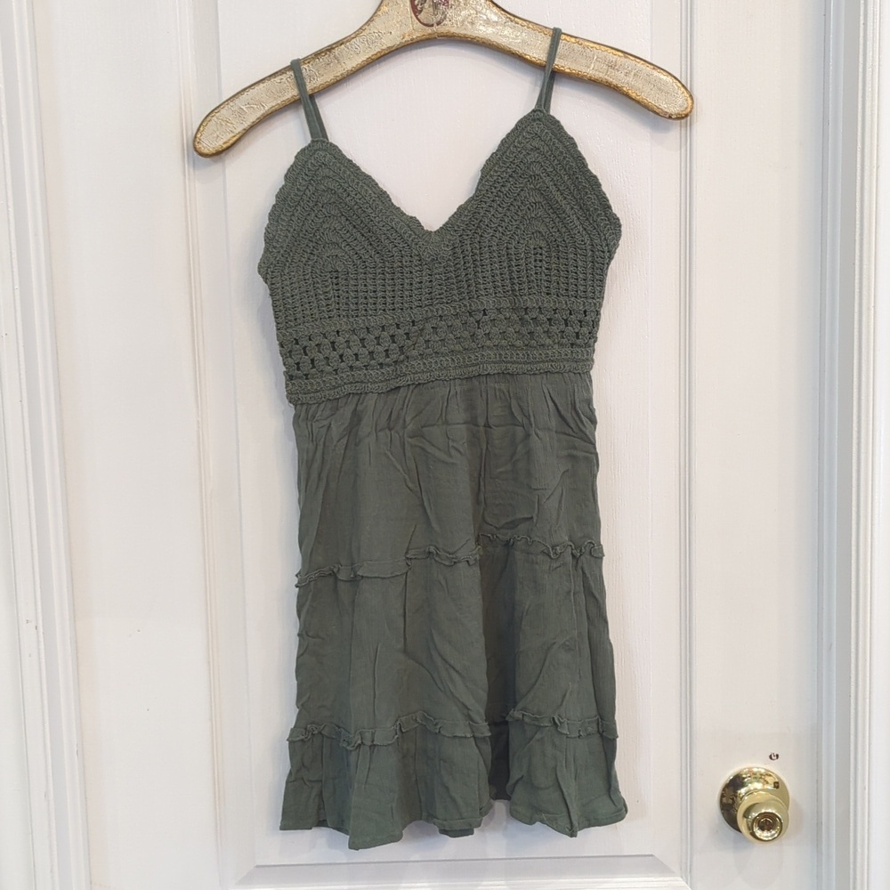 Streetwear Society Olive Green Mini Dress